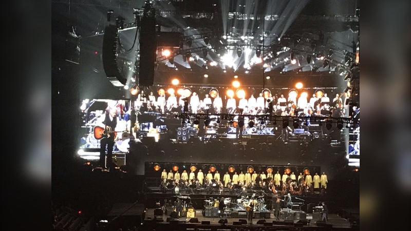 Winnipeg-based choir Horizon was invited to perform alongside The Eagles during the Winnipeg stop of their Hotel California 2022 Tour. (Source: Johanna Hildebrand)