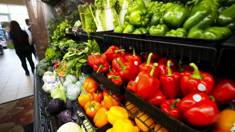 Produce is displayed for sale at a grocery store in Aylmer, Que., May 26, 2022. THE CANADIAN PRESS/Sean Kilpatrick
