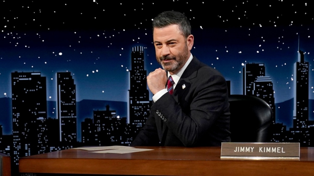 Jimmy Kimmel during a commercial break