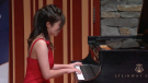 Twelve-year-old Audrey Sung plays the piano, an instrument she has been perfecting for half of her life.