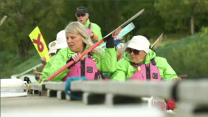 Every member of team "Chemo Savvy" has faced or still faces a breast cancer battle. (Source: Michelle Gerwing, CTV News Winnipeg)