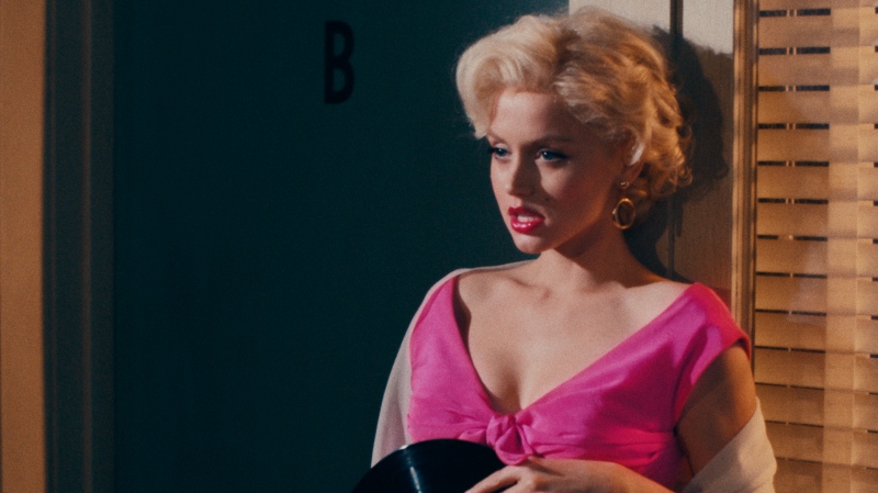 This image released by Netflix shows Ana de Armas as Marilyn Monroe in 'Blonde.' (Netflix via AP)