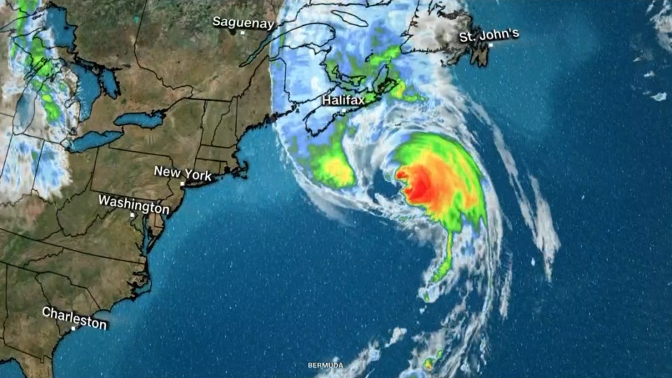 Live tracker of Hurricane Fiona