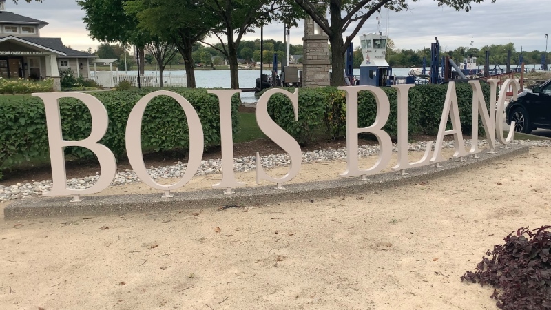 Bois Blanc Island (Boblo Island) is pictured here from the main shores of Amherstburg, Ont. on September 24, 2022. (Rich Garton/CTV News Windsor)
