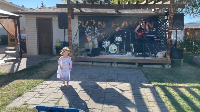 A professional drummer is looking to pay it forward and offer a new, intimate, live music opportunity to other musicians looking to connect with communities. (CTV News Edmonton/Amanda Anderson)