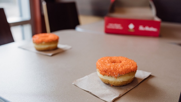 The annual Tim Hortons Orange Sprinkle Donut Campaign will now support the James Smith Cree Nation Community Fund. (Courtesy: Tim Hortons)
