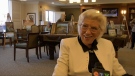 Artist Joyce Anderson hosted an art show and auction at her retirement home in Winnipeg on Sept. 25, 2022. (Source: Mason DePatie/CTV News Winnipeg)