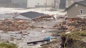 Catastrophic damage across Port aux Basques, N.L.