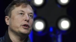 Tesla and SpaceX Chief Executive Officer Elon Musk speaks at the SATELLITE Conference and Exhibition in Washington on March 9, 2020. (AP Photo/Susan Walsh)