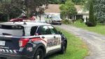 Emergency services respond to a home on Sandhills Road on Saturday Sept. 24, 2022. (Dan Lauckner/CTV Kitchener)