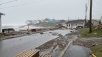 Some of the damage in Port aux Basques, Newfoundland and Labrador, caused by post tropical storm Fionais shown in this handout photo provided by Wreckhouse Press on Saturday, September 24, 2022. THE CANADIAN PRESS/HO-Wreckhouse Press-Rosalyn Roy
