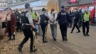 One person was arrested after an incident at Edmonton International Airport security on Sept. 24, 2022. (Source: twitter.com/cal_byers)