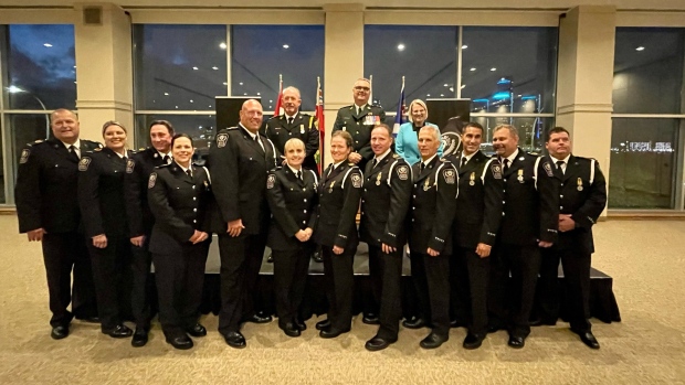 Paramedics with Essex-Windsor EMS were awarded Governor General's exemplary service awards on Sept. 26, 2022. (Source: @EssexWindsorEMS/Twitter)