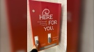 A menstrual product dispenser being used in Mississauga is seen in this undated photograph. (City of Mississauga)
