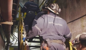 A year ago, 39 miners at Vale's Totten Mine in the Sudbury area were trapped underground for four days when a scoop bucket got jammed in the main shaft. It all started Sept. 26, 2021, and there were many anxious moments before all of them – 38 men and one woman -- climbed up 1,800 feet to get out, the equivalent of two CN Towers. (Photo from video)