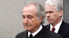 FILE - In this Tuesday, March 10, 2009, file photo, former financier Bernie Madoff exits federal court in Manhattan, in New York. Madoff asked a federal judge Wednesday, Feb. 5, 2020, to grant him a “compassionate release” from his 150-year prison sentence, saying he has terminal kidney failure and less than 18 months to live. (AP Photo/David Karp, File)
