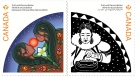 Canada Post has unveiled four new stamps, shown in a handout image, that encourage awareness and reflection on the tragic legacy of Indian residential schools and the need for healing and reconciliation. (THE CANADIAN PRESS/HO-Canada Post)
