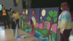 A new mural was unveiled at Kitchener's Victoria Park Pavilion. (Dave Petite/CTV News Kitchener)