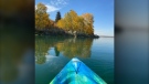 Viewer Mike's photo of kayaking on the Glenmore Reservoir.