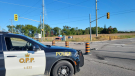 An early morning two-vehicle collision has closed roads north of Brampton, Sept. 29, 2022. (PHOTO: SUBMITTED BY CALEDON OPP)