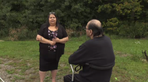 Ursula Doxtator (left) and Ray John Jr. (right) are among the very few people who can speak Onyota'aka. (Source: Reta Ismail/CTV News)