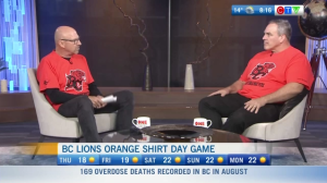 BC Lions Orange Shirt Day Game