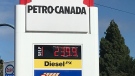 The Petro-Canada at the corner of Hillside Avenue and Shelbourne Street in Victoria is pictured. Sept. 29, 2022. (CTV News)