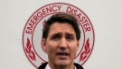 Prime Minister Justin Trudeau speaks at the Salvation Army as he tours the damage caused by post-tropical storm Fiona in Port aux Basques, N.L. on Wednesday, Sept. 28, 2022. THE CANADIAN PRESS/Frank Gunn