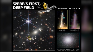 James Webb Space Telescope's first deep field image. (CANUCS/University of Toronto)
