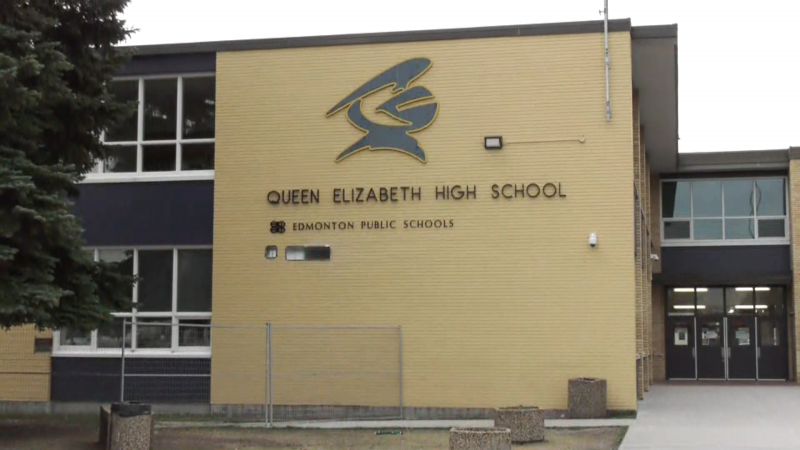 Queen Elizabeth High School in north Edmonton on September 29, 2022 (Galen McDougall/CTV News Edmonton).