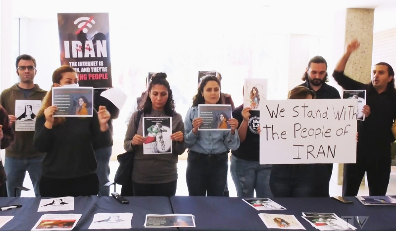 A protest planned Saturday in Sudbury is related to the situation in Iran, where a young woman died in custody after being arrested by that country's morality police. (Photo from video)