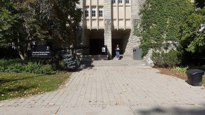 Western University's Faculty of Law building, as seen on Sept. 29, 2022. (Marek Sutherland/CTV News London)