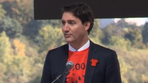 PM delivers a speech in Niagara Falls, Ont.