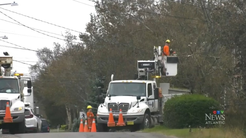 Nova Scotia Power says 63 per cent of customers in Cape Breton have been reconnected. But many on the island will remain without power Friday evening, with restoration times for some not until next week.