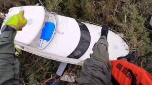 U.S. Coast Guard rescues man stranded on boat