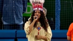 Tsuaki Marule performed the national anthem at Friday's Toronto Blue Jays game in English, French and Blackfoot.

