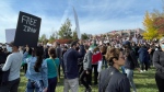 Freedom Rally for Iran in front of Richmond Hill Public Library. (RichmondHillPL/Twitter)