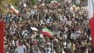Protestors in Richmond Hill for the Freedom Rally for Iran. (CP24)