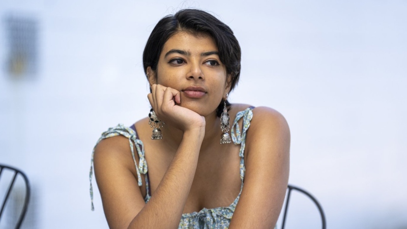 Kashish Hukku Jani is seen in Vancouver, on Monday, Sept. 26, 2022. Jani, 22, a fourth-year communication design student at Emily Carr University, said skyrocketing living costs make it hard to focus on her studies. THE CANADIAN PRESS/Jonathan Hayward