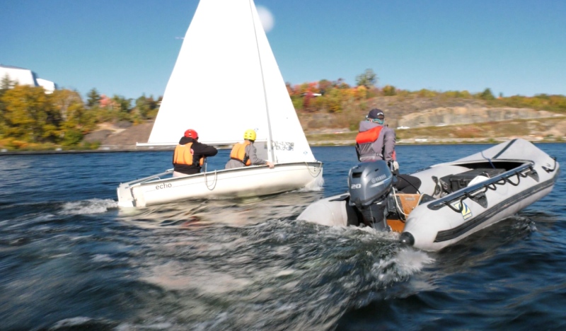 The Sudbury’s Sea Cadets took to the water this weekend where they learned all about what it takes to sail. (Molly Frommer/CTV News Northern Ontario)