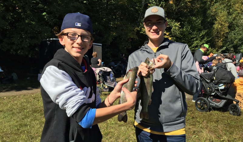 Hundreds of local kids gathered in Kinsmen Park, as they look to gain skills to become the next great fishers and hunters. (Cory Nordstrom/CTV News Northern Ontario)
