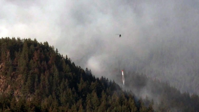 Growing wildfire at B.C. regional park