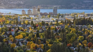 Kelowna is seen on a sunny, fall day in this undated photo. (Shutterstock)