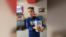 Dominic D'Andrea donated his piggy bank savings to Hurricane Ian relief efforts in Florida after learning about the storm’s devastating impact. (CTV News)