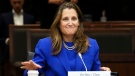 Minister of Finance Chrystia Freeland appears as a witness at a House of Commons finance committee in Ottawa on Monday, Oct. 3, 2022. THE CANADIAN PRESS/Sean Kilpatrick