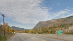 A stretch of Highway 22 north of Trail, B.C., is seen in a Google Maps image captured in October 2018. 