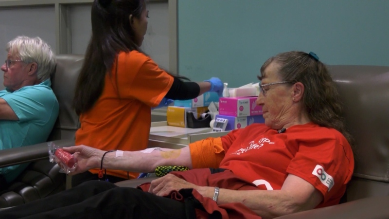 Record setting blood donor