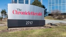 The Chronicle Herald sign is seen in Halifax on Thursday, April 13, 2017. (THE CANADIAN PRESS/Andrew Vaughan)