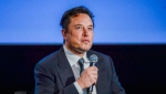 Tesla CEO Elon Musk speaks at the ONS (Offshore Northern Seas) fair on sustainable energy in Stavanger, Norway, Monday, Aug. 29, 2022. (Carina Johansen/NTB Scanpix via AP)