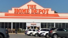 The Home Depot at 1925 Division Road in Windsor, Ont., on Tuesday, Oct. 4, 2022. (Michelle Maluske/CTV News Windsor)